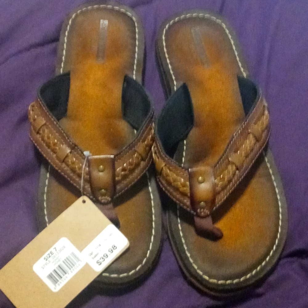 Clark's leather sandals!